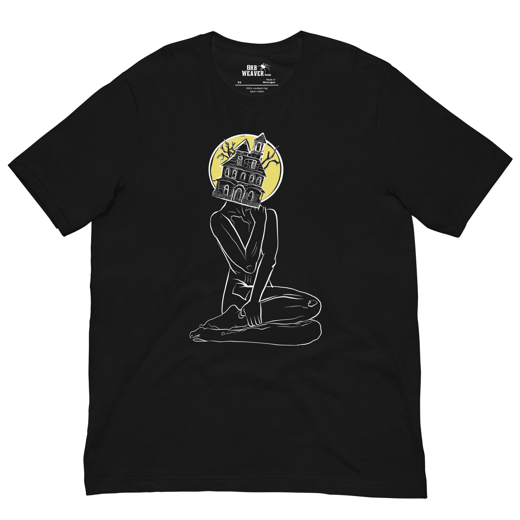 Haunted House Head Graphic Tee